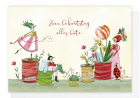 Klappkarte "Alles Gute zum Geburtstag" mit Schneiderinnen von Grätz Verlag